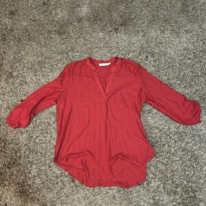Lush Vibrant Red Blouse